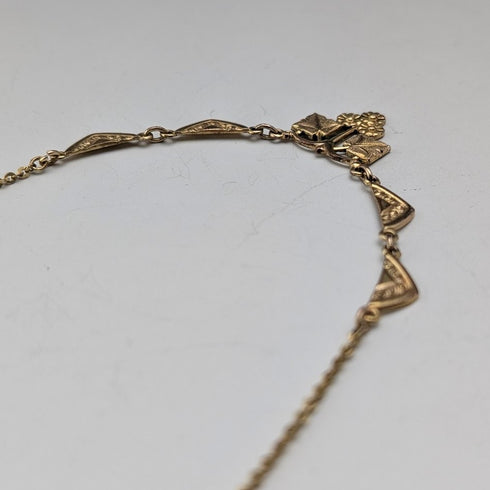 Antique American rolled gold necklace Speidel Friedrich